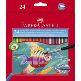 Faber Castell Lápices de colores acuarelables classic + pincel estuche de 24 c/surtidos Precio: 8.94999974. SKU: B19MN8SS5B
