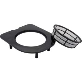 Jardinera de pared - Kit de pared compuesto por soporte de pared y 4 maceteros (1 L) - Negro - Dim A 15 x L 60 cm - NATURE