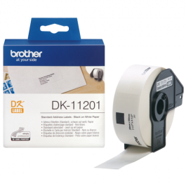 Etiquetas para Impresora Brother DK-11201 29 x 90 mm Blanco Negro Precio: 13.95000046. SKU: S0205184