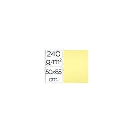 Cartulina Liderpapel 50x65 cm 240 gr-M2 Amarillo Medio 125 unidades