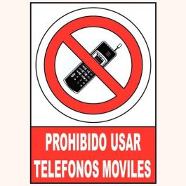 Archivo 2000 Señal "Prohibido Usar Telefonos Moviles" 210x297 mm Aluminio Blanco-Rojo Precio: 3.58999982. SKU: B1C3PHRZ8L