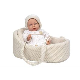 Muñeca ELEGANCE 40 CM ANDIE BEIGE C/CAPAZO C/MECANISMO LLORO TRY ME C/BOLSA