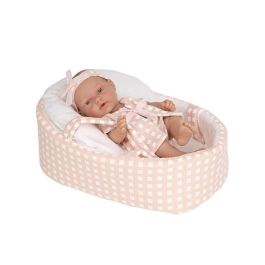 Muñeca elegance 26 cm pillines rosa c/capazo