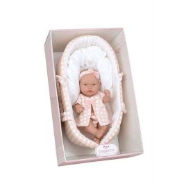 Muñeca elegance 26 cm pillines rosa c/capazo