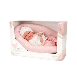 Muñeca elegance colin rosa con cojin lactancia. incluye chupete (muñeco con peso) 40 cm