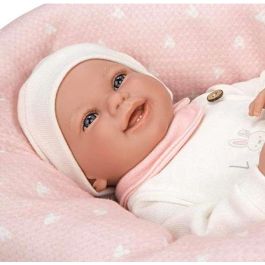 Muñeca elegance colin rosa con cojin lactancia. incluye chupete (muñeco con peso) 40 cm