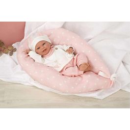 Muñeca elegance colin rosa con cojin lactancia. incluye chupete (muñeco con peso) 40 cm