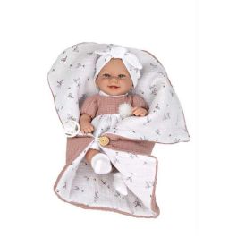 Muñeca elegance 33 cm babyto rosa c/saco de dormir (cuerpo vinyl, sexo niña)