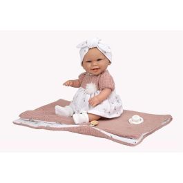 Muñeca elegance 33 cm babyto rosa c/saco de dormir (cuerpo vinyl, sexo niña)