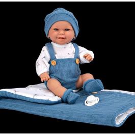 Muñeca elegance 33 cm babyto azul c/saco de dormir (cuerpo vinyl, sexo niño)