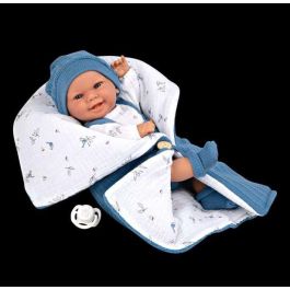 Muñeca elegance 33 cm babyto azul c/saco de dormir (cuerpo vinyl, sexo niño)