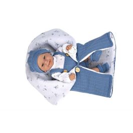 Muñeca elegance 33 cm babyto azul c/saco de dormir (cuerpo vinyl, sexo niño)