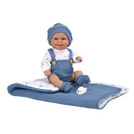 Muñeca elegance 33 cm babyto azul c/saco de dormir (cuerpo vinyl, sexo niño)