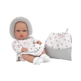 Muñeca elegance 30 cm natal gris c/bolsa multiusos (cuerpo vinyl, sexo niña)