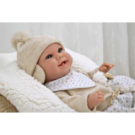 Muñeca elegance 35 cm babyto beige c/manta (muñeco de peso)