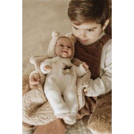 Muñeca elegance babyto marron con manta (muñeco de peso) 35 cm cuerpo blando