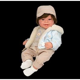 Muñeca elegance 45 cm zoe beige c/pelo c/mecanismo risa try me