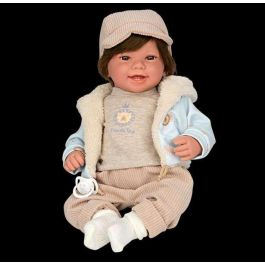 Muñeca elegance 45 cm zoe beige c/pelo c/mecanismo risa try me