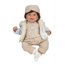 Muñeca elegance 45 cm zoe beige c/pelo c/mecanismo risa try me