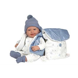 Muñeca elegance 45 cm adi azul c/mochila (muñeco de peso)