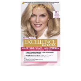 L'Oréal Paris Excellence Creme tinte #9,1-rubio claro claro ceniza 192 ml - Cobertura total de canas
