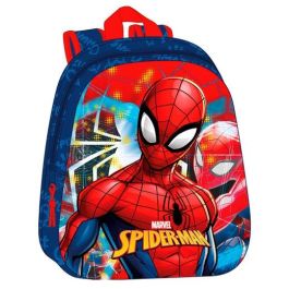 Mochila Escolar 3D Spider-Man Rojo Azul marino 27 x 33 x 10 cm Precio: 13.95000046. SKU: B1AEQS8THZ