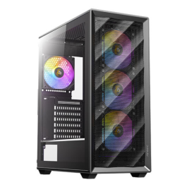 Antec AX85 ARGB Midi Tower Negro - Caja PC con 3 Ventiladores Frontales 120mm Precio: 63.69000044. SKU: B1EL8KKQRK