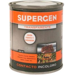 Supergen pegamento de contacto resistente incoloro bote 250 ml Precio: 6.95000042. SKU: B1AHQBREDC