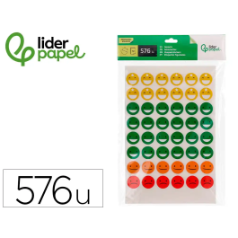 Liderpapel Gomets Escolares Bolsa 12 Hojas 48 Caras Por Hoja Colores Surtidos 20mm Diámetro Precio: 2.95000057. SKU: B14824VZBG