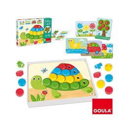 Juego educativo mosaico baby color de madera goula 26 piezas 30x22x5 cm