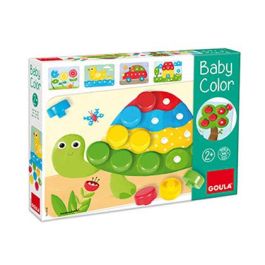 Juego educativo mosaico baby color de madera goula 26 piezas 30x22x5 cm