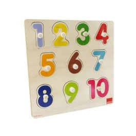 Puzzle encajable numeros, de madera 10 piezas 28x28x2.5 cm goula Precio: 17.554558999999998. SKU: S2411818