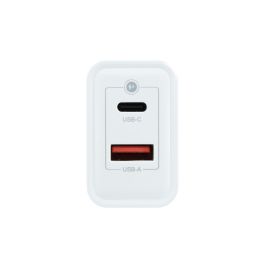 CARGADOR USB PARED COOLBOX GAN 45W USB-C/USB-A QC3.0 BLANCO
