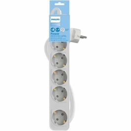 Regleta Enchufes 5 Tomas con Interruptor Philips CHP2154W/12 Regleta Enchufes 5 Tomas con Interruptor Philips CHP2154W/12