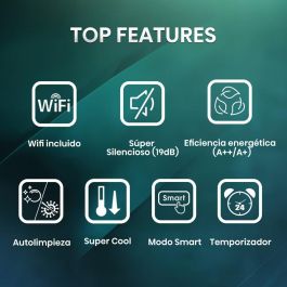 Hisense Aire Acondicionado Split 1x1 Inverter con WiFi, Smart Mode, I Feel, 4300 Frig/h Hisense Aire Acondicionado Split 1x1 Inverter con WiFi, Smart Mode, I Feel, 4300 Frig/h