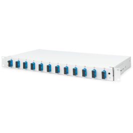 Digitus Caja Empalme Fibra Óptica LWL 1HE 12x SC DX OS2 Gris Acero para Redes de Telecomunicaciones