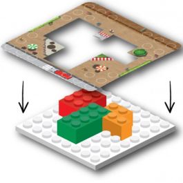 Juego de Mesa City Blox en Español para 2-4 Jugadores, Lógica Espacial y Estrategia