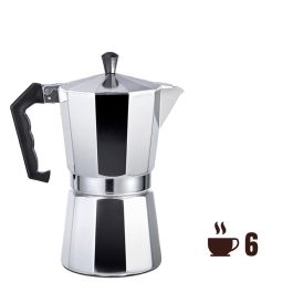 Cafetera de aluminio de 6 tazas gourmet kitchen Precio: 11.49999972. SKU: B1JZ55FWLR