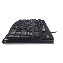 Logitech K120 Teclado USB AZERTY Negro con Teclas de Perfil Bajo, Diseño Resistente a Derrames y Escritura Silenciosa