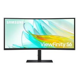 Monitor Profesional Ultraparonámico Curvo Samsung ViewFinity S6 S34C652UAU 34"/ UWQHD/ Multimedia/ Negro