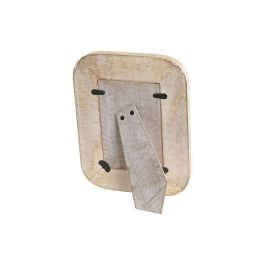 DKD Home Decor Marco de Fotos Cottage Indianrope 10x15 cm Marrón Madera de Mango/Cuerda/Cristal Natural 2 x 19 x 24 cm