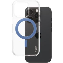 PanzerGlass 1317 Funda iPhone 16 Pro MagSafe Transparente con Soporte Antiamarilleamiento Protección Caídas 4.8m Carga Inalámbrica