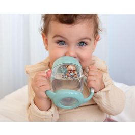 KioKids Taza de Aprendizaje Step 1 Oso Sage +6 meses Colección Honey Antiderrames