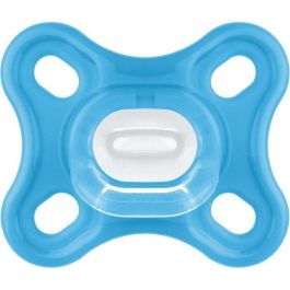 MAM Chupete Comfort Fisiológico Silicona 0-2 meses Azul - Set de 2 con Caja de Esterilización
