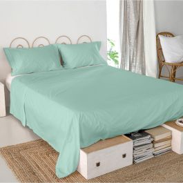 Sábana Encimera HappyFriday Basic Menta Cama de 180/200