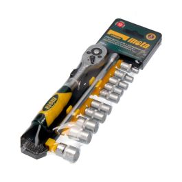 Mota Juego de 12 bocallaves y accesorios 1/4" cromo vanadio Ek410 - Incluye 10 bocallaves 4 a 13 mm, carraca y prolongación Precio: 16.50000044. SKU: S7902747