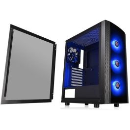 Thermaltake Versa J25 TG RGB - Torre Gaming RGB con Panel Lateral de Cristal Templado