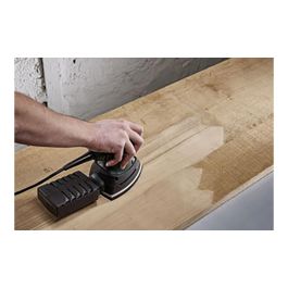 Wolfcraft Hojas de Lija Adhesivas Triangulares Corindón para Madera/Metal, Grano 120, 95 mm, Pack 10