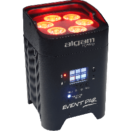 Algamlight Par de 6 Led 12W con Batería RGBWAUV IR y DMX Sin Cable para Escenarios