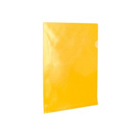 Carpeta Dossier Uñero Plastico Q-Connect Din A4 120 Micras Amarilla Caja De 100 Unidades